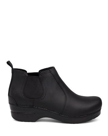 Bottes Dansko Frankie Oiled Femme Noir | FR 286DFM
